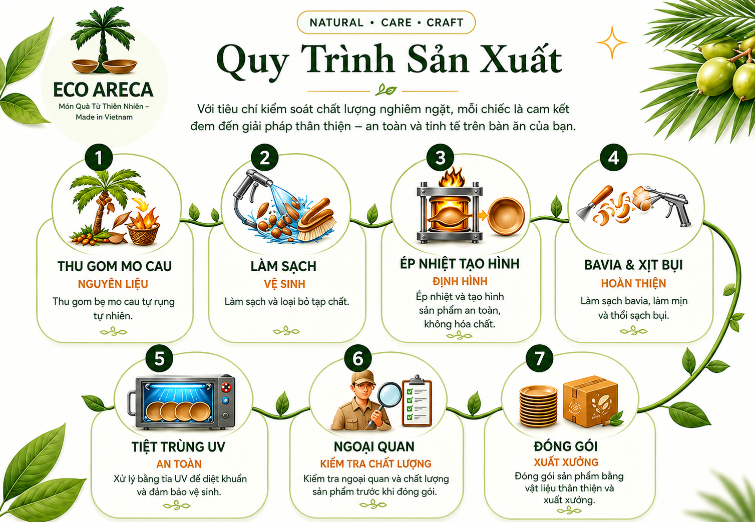 Eco Areca production process